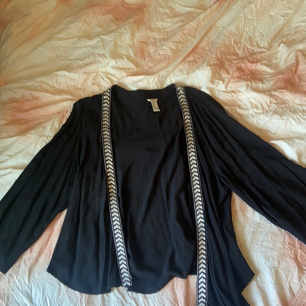 black kimono/ cardigan